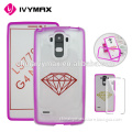 Promotional for LG LS770 /G4 note/ stylus transparent back pc case